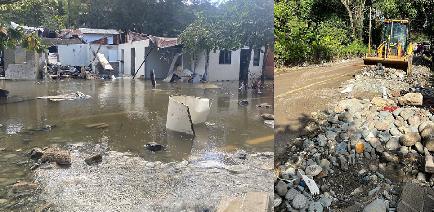 Emergencia en Santiago tras explosión de tubería matriz en el sector La Zanja; no se reportan heridos y resarcirán daños