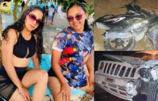 Dos jóvenes mujeres pierden la vida al colisionar con una yipeta la pasola en la que transitaban en tramo Nagua-Cabrera