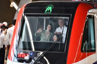 Con el merengue de Omega, Toño y Sergio el presidente Abinader pone en marcha el Metro de Los Alcarrizos