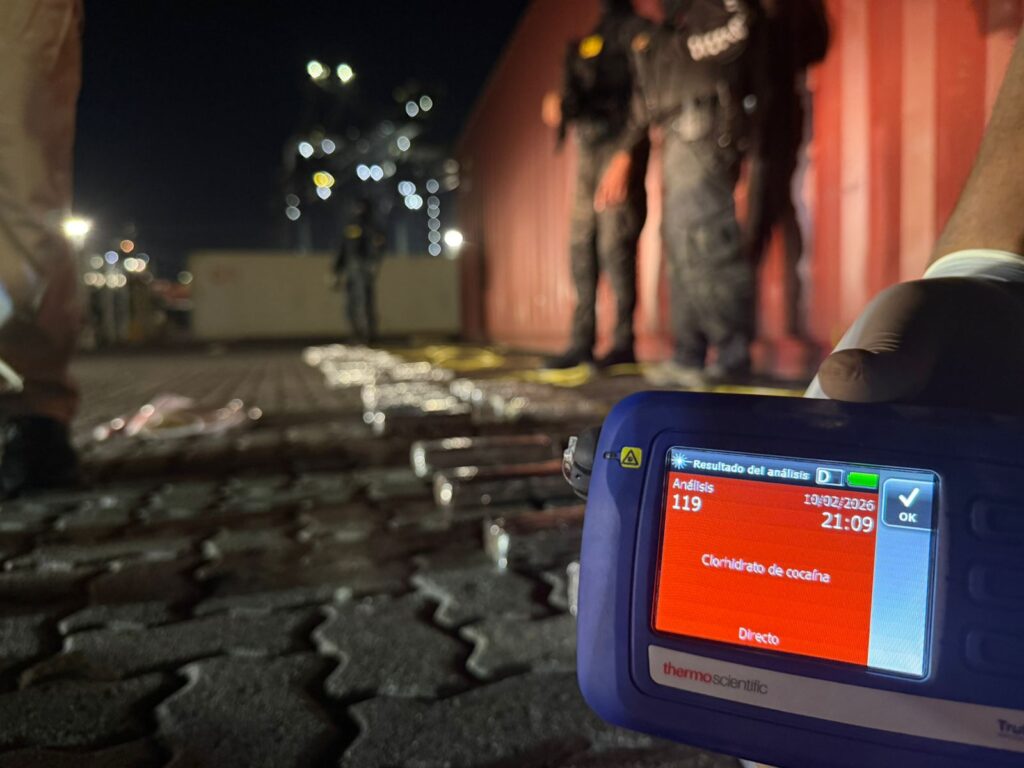DNCD ocupa contenedor en el puerto Caucedo con 69 paquetes de cocaína serían embarcados a Bélgica