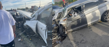 Tres muertos y 5 heridos en accidente de tránsito ocurrido este domingo en la avenida de circunvalación de Baní