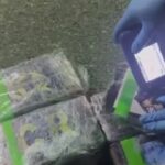 Atrapan a un hombre a la entrada del aeropuerto Las Américas con cinco paquetes de cocaína y una arma de fuego