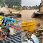 Colapsa Gaspar Hernández! Varios comercios y viviendas se derrumban por las lluvias; se reportan más de 25 refugiados