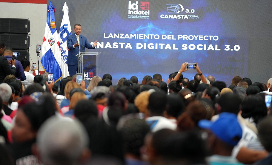 Indotel lanza proyecto Canasta Digital Social 3.0; beneficiará a 5,000 con acceso conectividad y alfabetización digital