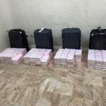 La DNCD ocupa 150 paquetes de cocaína en varias maletas llegaron al aeropuerto de Punta Cana