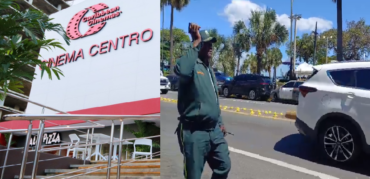 Un muerto y un policía herido durante balacera este mediodía en Cinema Centro del malecón de Santo Domingo