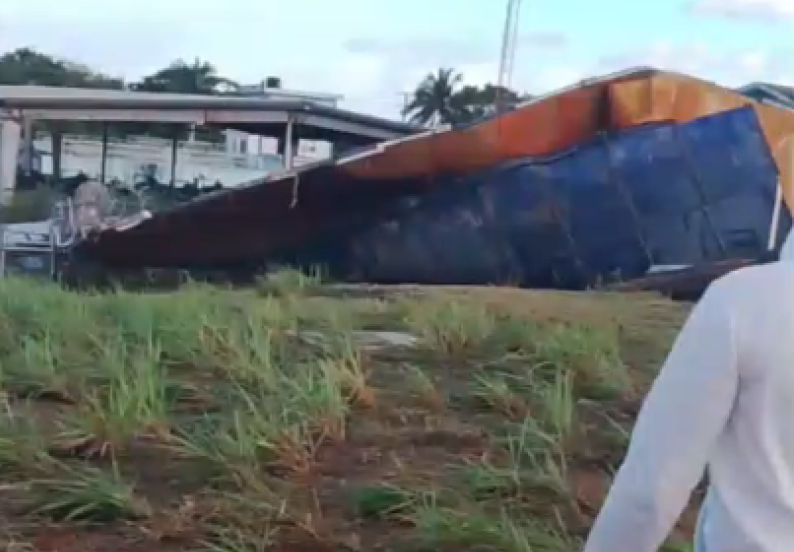 Explosión en filtros acueducto de Nagua provoca inundación y el colapso de una vivienda en el sector La Capitalita