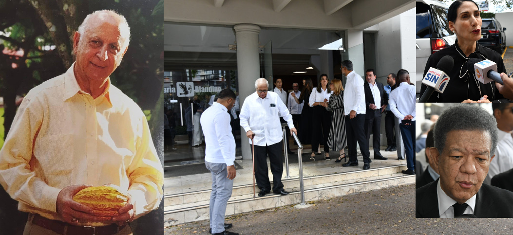 Personalidades  acuden a funeraria Blandino para honrar al fenecido Héctor Rizek Llabaly,