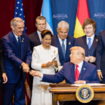 Abinader concluye participación en cumbre con Trump firmando coalición militar de combate  carteles del narcotráfico