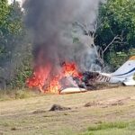 Dos personas heridas al accidentarse avioneta en Dajabón; autoridades investigan la causa