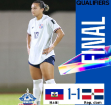 Dominicana empata 1-1 con Haití y queda fuera del mundial de fútbol femenino Brasil 2027