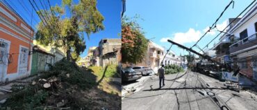 Ciclón batatero? El Distrito Nacional sigue con calles bloqueadas por cables y árboles caídos por lluvias en Gran Santo Domingo