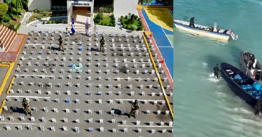 Qué golpe! Autoridades incautan bajo una lluvia de balas 1.670 toneladas de cocaína en las costas de Pedernales