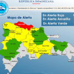 El COE pone a Puerto Plata en alerta roja y otras 23 provincias en amarilla por las lluvias; hay varias comunidades incomunicadas  