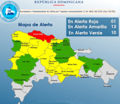 El COE pone a Puerto Plata en alerta roja y otras 23 provincias en amarilla y verde por lluvias; hay varias comunidades incomunicadas  