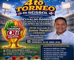 Santiago se prepara para una gran fiesta del béisbol infantil con el 4to Torneo Copa Gelatina Olí Baldom