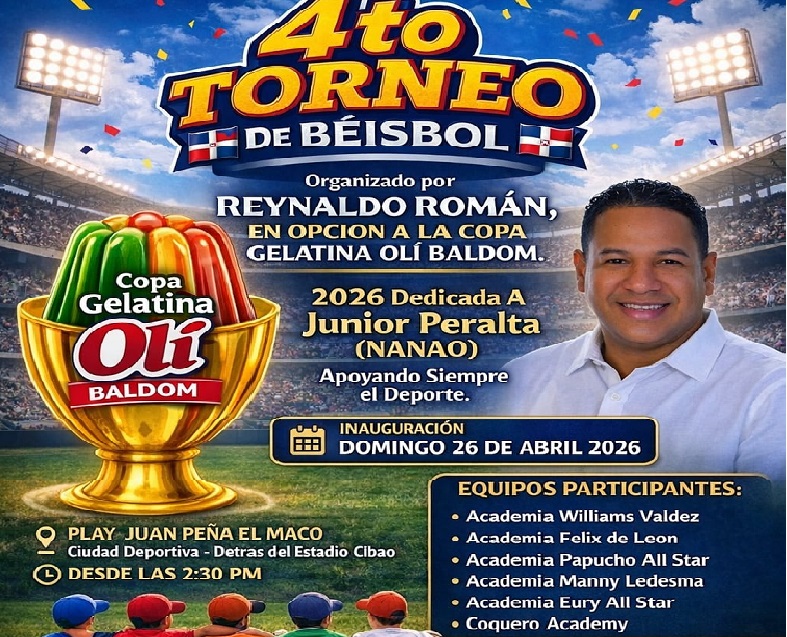Santiago se prepara para una gran fiesta del béisbol infantil con el 4to Torneo Copa Gelatina Olí Baldom