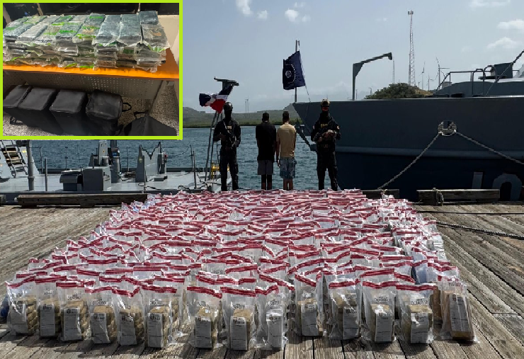 Autoridades de RD interceptan más 1,800 kilos de droga en sendos operativos en las costas de Baní y el aeropuerto Las Américas
