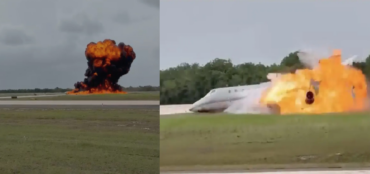Fallecen piloto y copiloto al estrellarse avión intentó regresar al aeropuerto La Romana tras averíarse al levantar vuelo hacia Texas