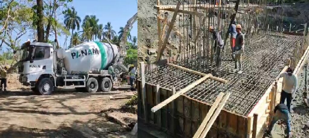 Avanzan a todo vapor los trabajos de construcción del puente hacia Playa Rogelio en Villa Magante, Gaspar Hernández