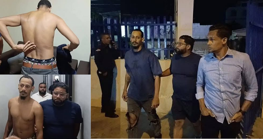 Entregan a las autoridades a Julio Francisco Núñez Villa buscado por la muerte de raso PN en el interior banca de apuestas en Nagua