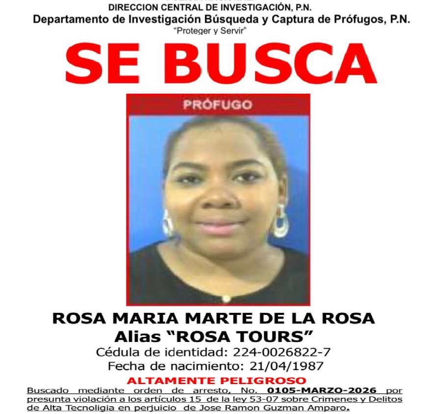 La PN busca a “Rosa Tours”, por 