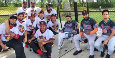 Los Troyanos derrotan en dos ocasiones a Los Gigantes softbol de Newark, New Jersey