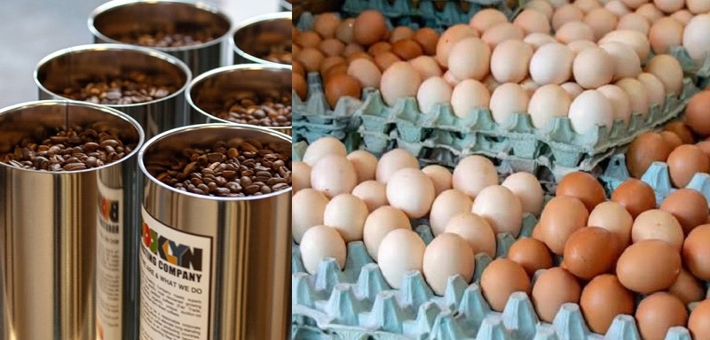 FDA retira mercado NY café por posible botulismo y en territorio USA 1.6 millones de huevos por Salmonella