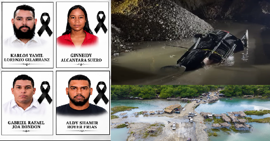 Mueren 4 personas, entre ellos el dueño de Smash Burger, al caer yipeta en charco del balneario La Neverita en Nizao, Baní