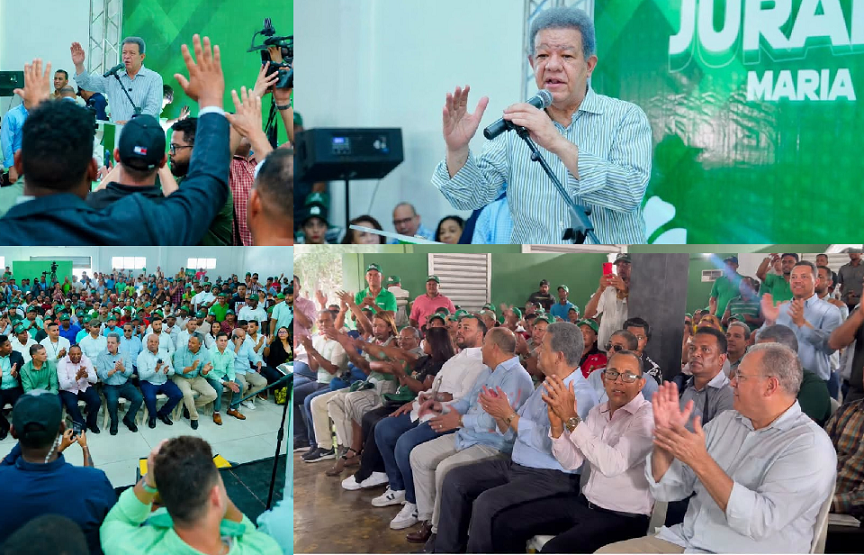 Leonel en Nagua y Cabrera: “Aquí iniciamos camino a la victoria, que no se detendrá hasta subir las escalinatas del Palacio Nacional