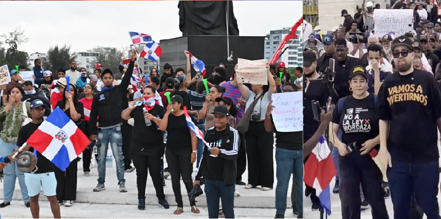 Protesta en Plaza de la Bandera! Cientos se reunen en rechazo a 