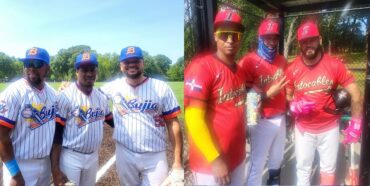 Bujía e Intocables, dividen en softbol de verano en Newark, NJ