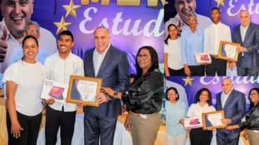 Senador Alexis Victoria Yeb reconoce a 75 estudiantes meritorios de la provincia María Trinidad Sánchez