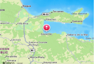 A juyir Crispín! Un sismo de 3.3 grados sacude este lunes zona de Samaná; hasta ahora no se reportan víctimas ni daños estructurales