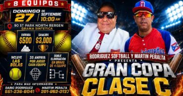 Caba Rodríguez & Don Martín Peralta harán Copa Softbol Clase ¨C¨ en North Bergen, New Jersey