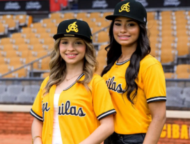 Las Aguilas Cibaeñas con madrinas por partida doble; una es nieta de Félix Fermín y la otra de Luis Polonia