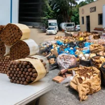 Autoridades decomisan en Higuey mas de 40 millones de pesos en mercancias ilegales que serian comercializadas en la zona este