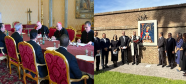 Presidente Abinader encabeza jornada de oración en el Vaticano por salud del Papa; es recibido por el secretario de la Santa Sede