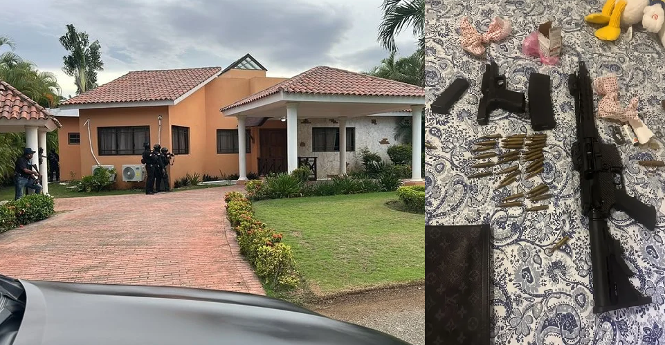 Apresan ciudadano alemán con un fusil de asalto y una pistola con cientos de municiones durante allanamiento en Juan Dolio
