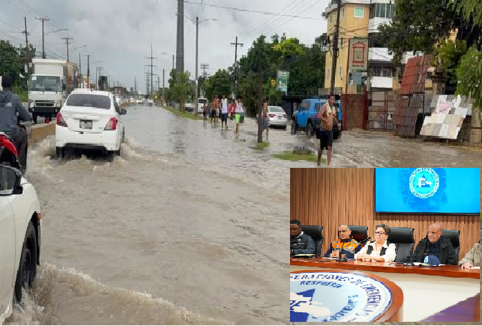 Agua por un tubo y 7 llaves! Lluvias caídas en RD supera los 200 mililitros y contando; hay 23 provincias en alerta hasta el viernes