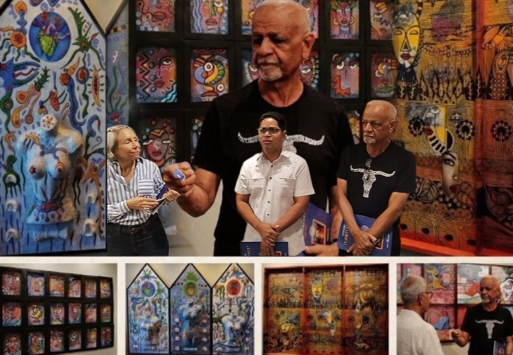 Regidor Rubén Santos respalda exposición cultural de Persio Checo y lo destaca como orgullo de Río San Juan